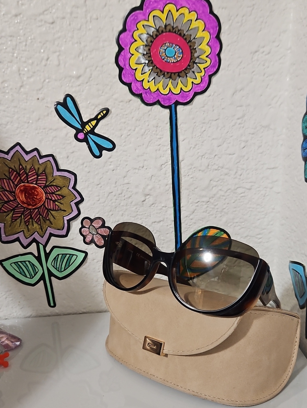 Chloé Cayla sunglasses (model CE754S)cat-eye frame and gradient brown lenses